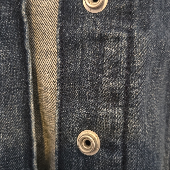 Levi's Women's Denim Jacket with Gray Knit Sleeves XS Bomber - Picture 10 of 13